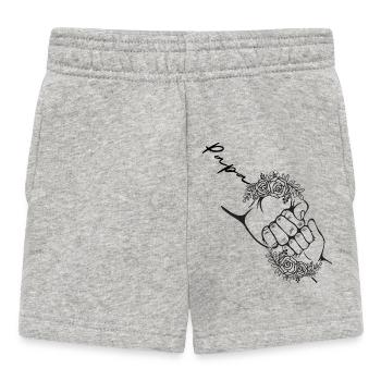 Cadeaux de papa personnalisés Sentimental Daughter - Short Bébé - gris chiné - Devant