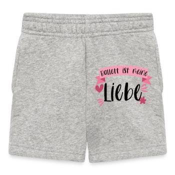 Ballett tanzen Ballerina Tänzerin Geschenk - Baby Shorts - Grau meliert - Vorne