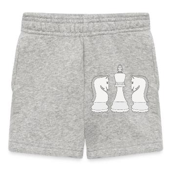 Échecs - Short Bébé - gris chiné - Devant