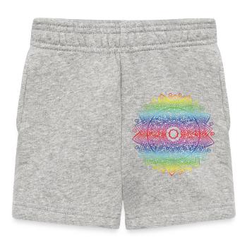 Mandala - Baby Shorts - Grau meliert - Vorne