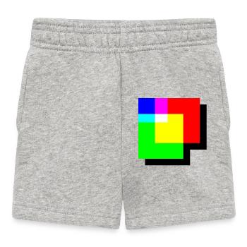 RGB Color Corner Additive Color Mixing - Baby Shorts - heather grey - Front