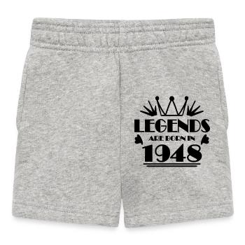 1948 - Born 1948 - Baby Shorts - heather grey - Front