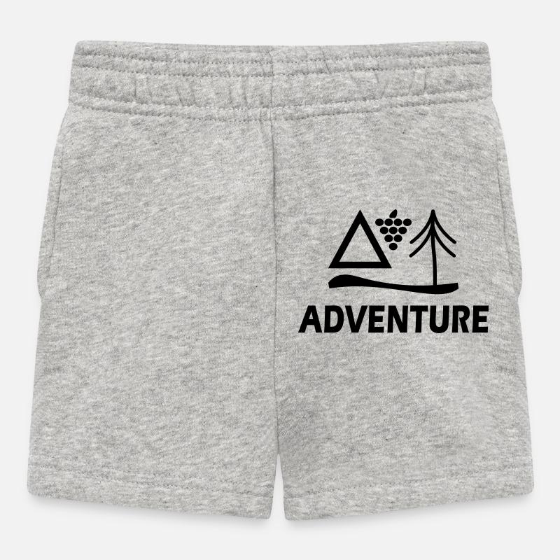 Aventure - Short Bébé - gris chiné