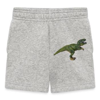 Tom T-Rex - Short Bébé - gris chiné - Devant