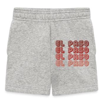 El Paso Block Letters Grid - Baby Shorts - Grau meliert - Vorne