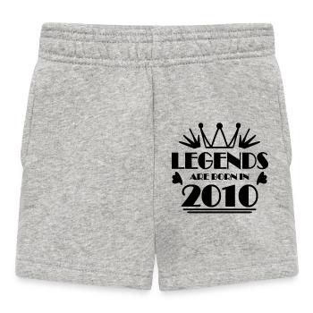 2010 - Born 2010 - Baby Shorts - heather grey - Front