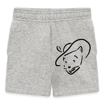 Puss in Boots - Baby Shorts - heather grey - Front