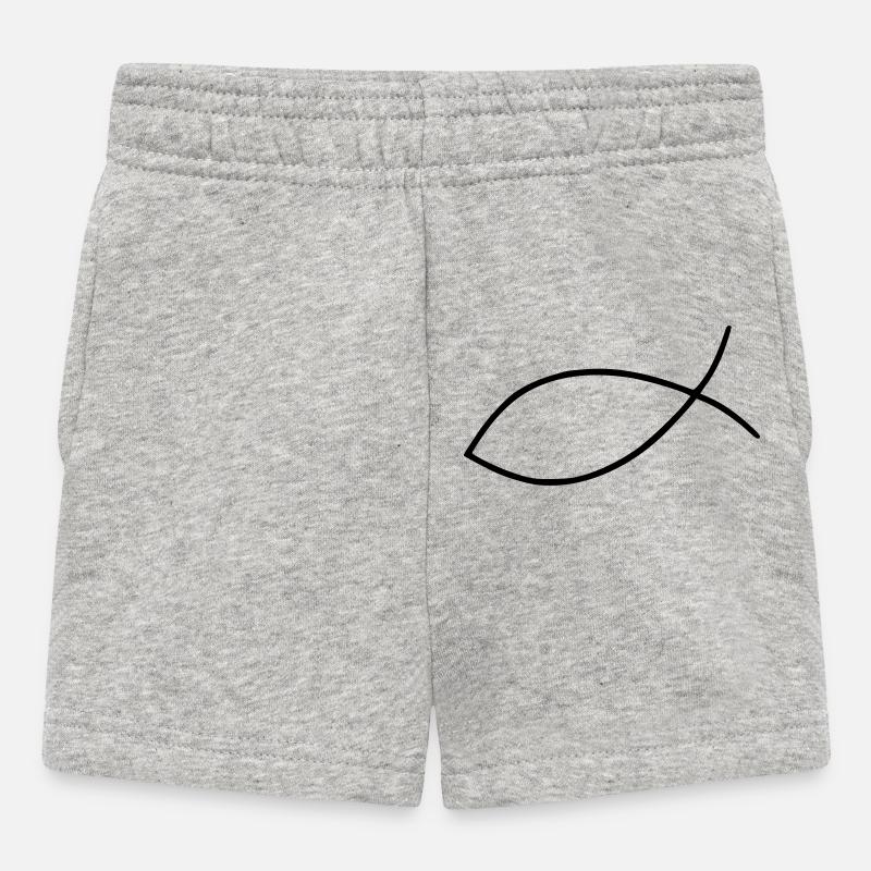 Fisch - Baby Shorts - Grau meliert