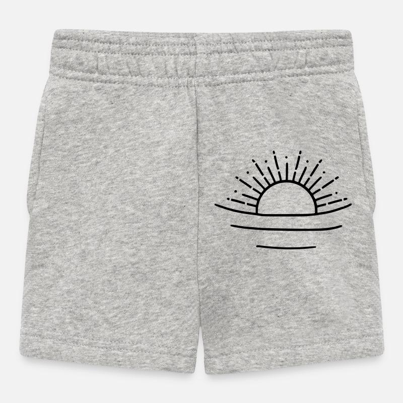 relaxed sun - Baby Shorts - heather grey