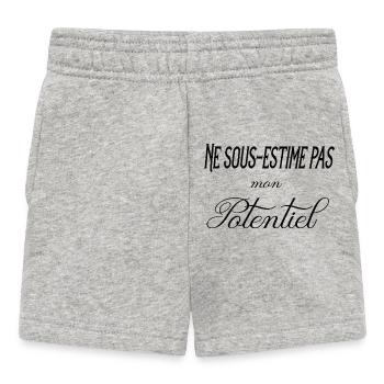 ne sous estime pas mon potentiel - Short Bébé - gris chiné - Devant