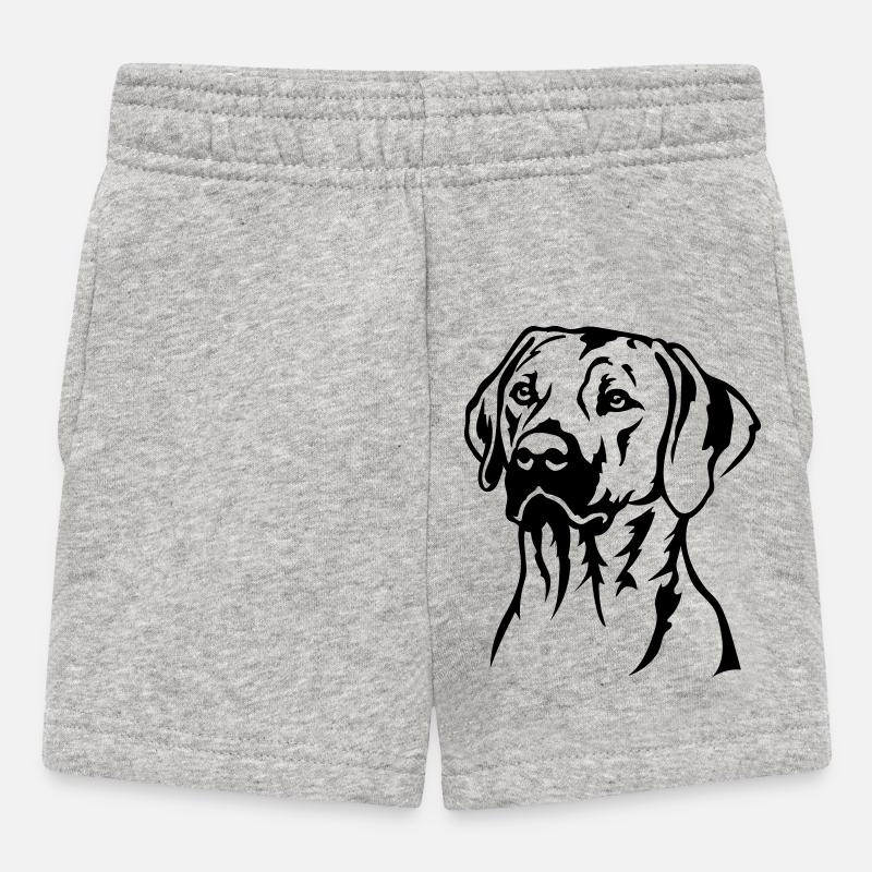 Rhodesian Ridgeback Head - Short Bébé - gris chiné