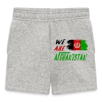 Wir sind Afghanistan - Baby Shorts - Grau meliert - Vorne