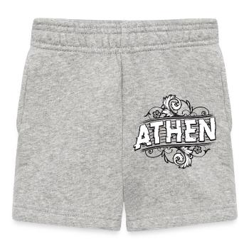 Athènes - Grèce - Short Bébé - gris chiné - Devant