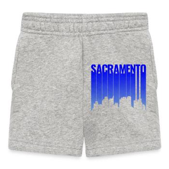 Sacramento Hang-Skyline Silhouette - Baby Shorts - Grau meliert - Vorne