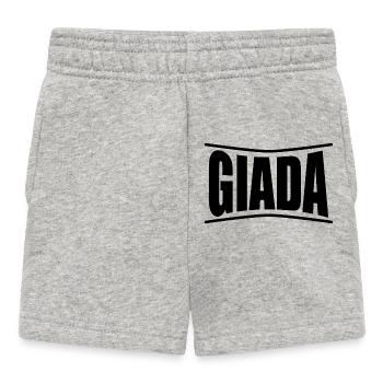T-Shirt Giada T-Shirt Geschenkidee - Baby Shorts - Grau meliert - Vorne