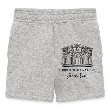 Jerusalem, Israel, Kirche aller Nationen - Baby Shorts - Grau meliert - Vorne
