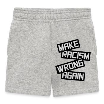 Rendre le racisme répréhensible - Short Bébé - gris chiné - Devant