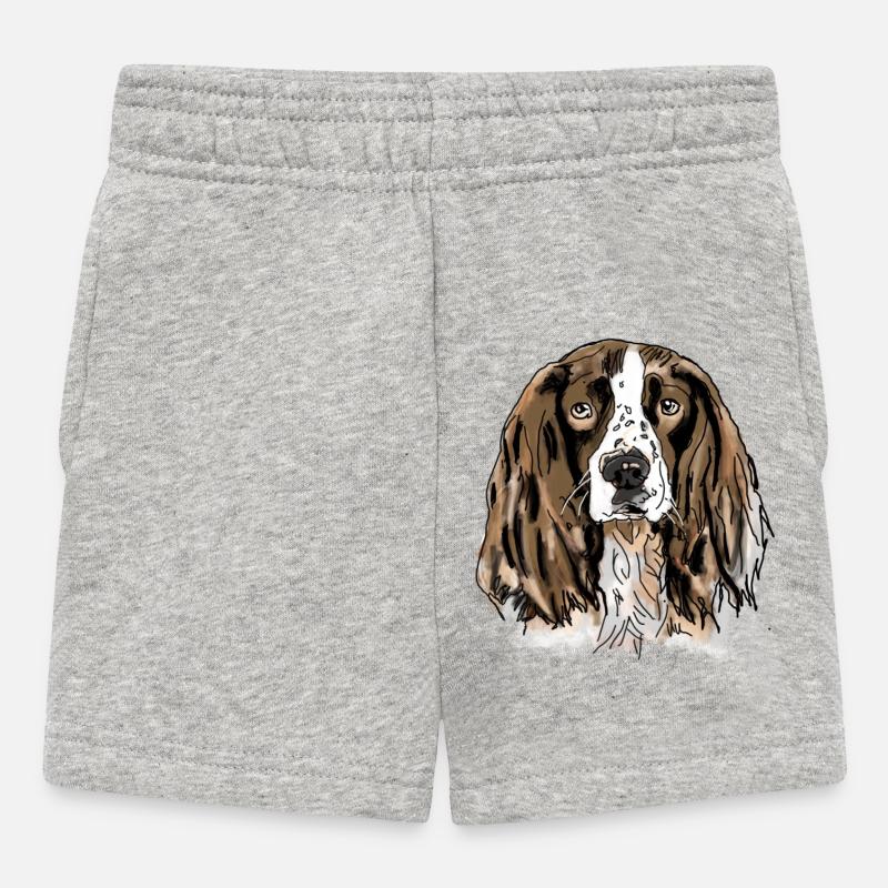 Spaniel - Baby Shorts - Grau meliert