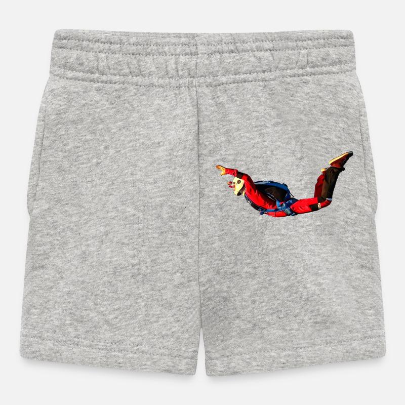 Skydiver - Baby Shorts - Grau meliert