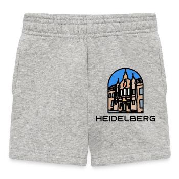 Heidelberg - Universität Bibliothek - Baby Shorts - Grau meliert - Vorne