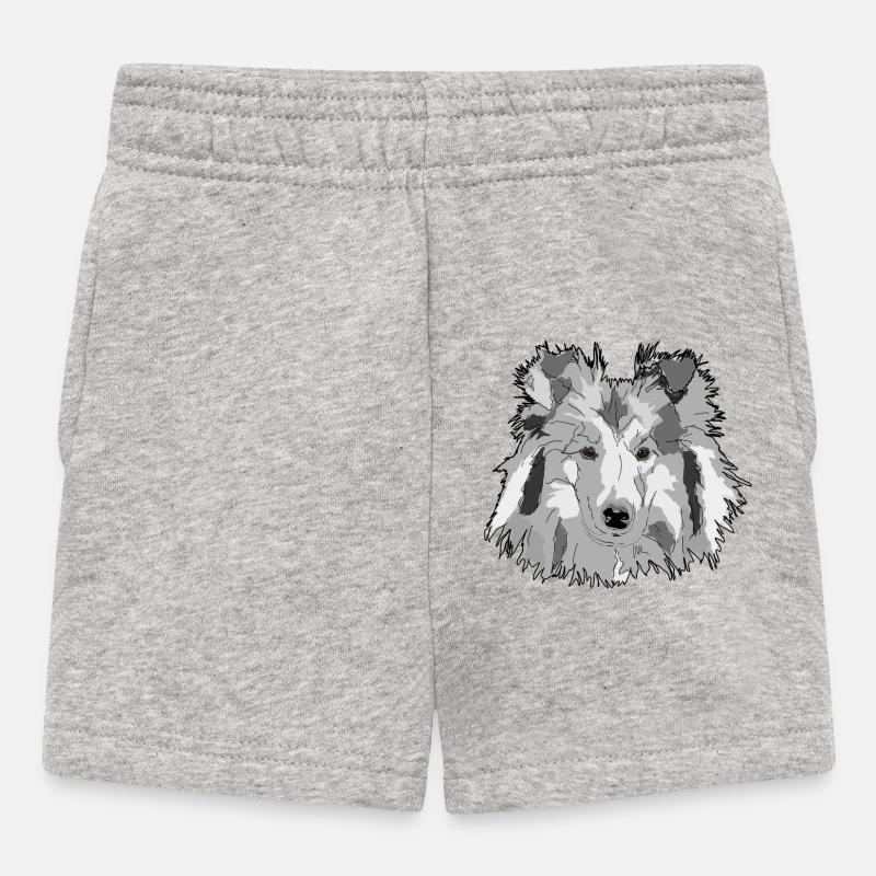 Colley - Short Bébé - gris chiné