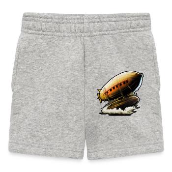 Zeppelin 01 - Baby Shorts - heather grey - Front