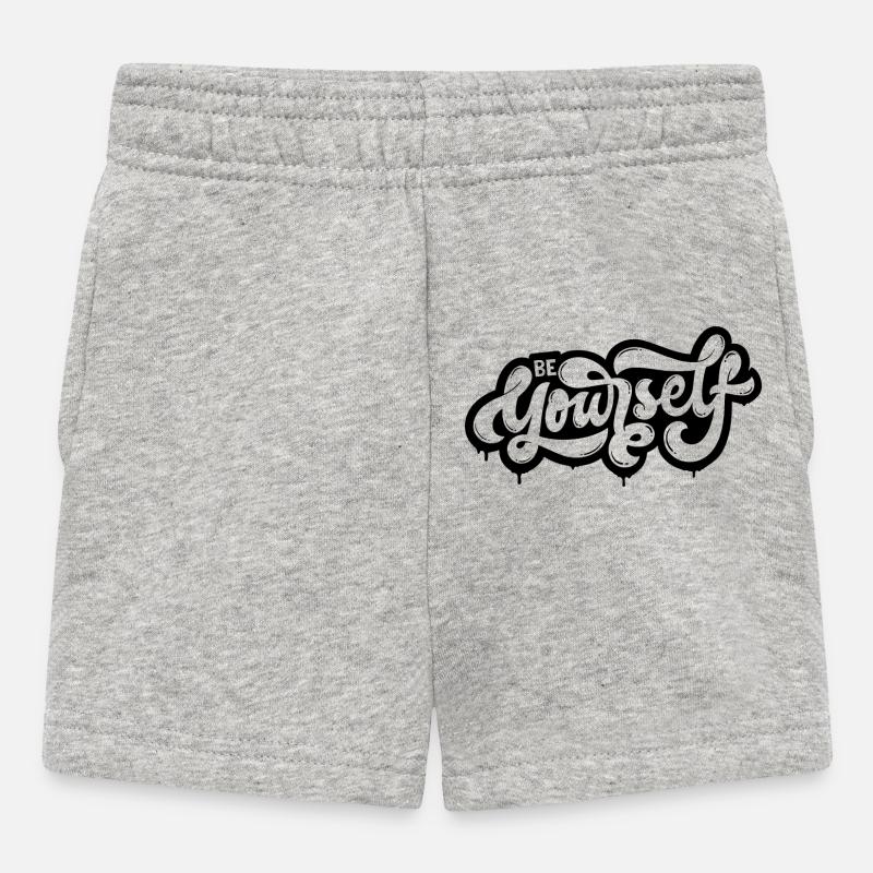 Soyez vous-même - Short Bébé - gris chiné