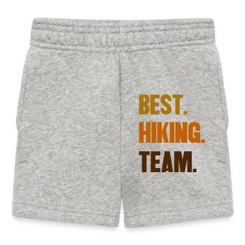 Wandern Team Wanderer Statement Wanderwege - Baby Shorts - Grau meliert - Vorne