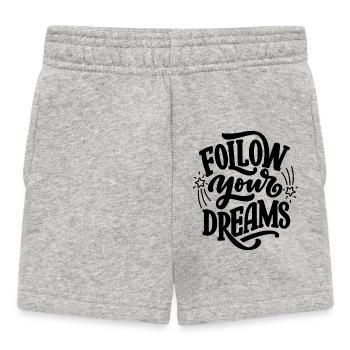 Follow your dreams - Baby Shorts - Grau meliert - Vorne