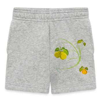 Poire, Fruit - Short Bébé - gris chiné - Devant