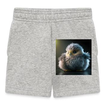 Photo macro creature 10 - Baby Shorts - heather grey - Front