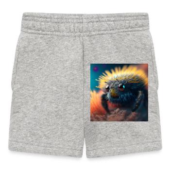 Photo macro creature 05 - Baby Shorts - heather grey - Front