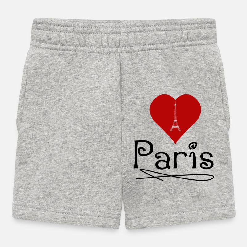 J’aime Paris - Short Bébé - gris chiné
