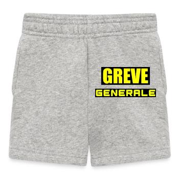 Grève générale - Short Bébé - gris chiné - Devant