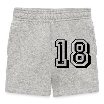 18th birthday of legal age - Baby Shorts - heather grey - Front
