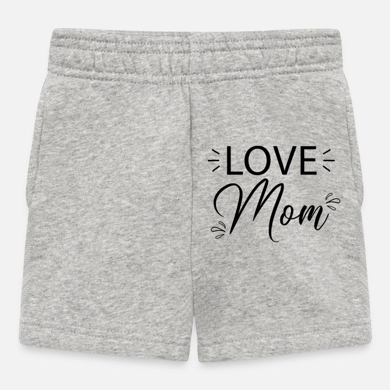 J’adore maman... - Short Bébé - gris chiné