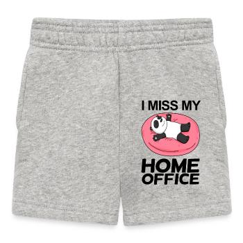 Home Office Miss Humour Drôle - Short Bébé - gris chiné - Devant