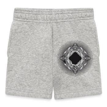 ornement orné entrelacé - Short Bébé - gris chiné - Devant
