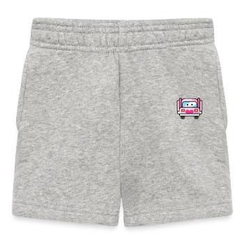 truck lkw busfahrer fernfahrer frauen design pocke - Baby Shorts - Grau meliert - Vorne