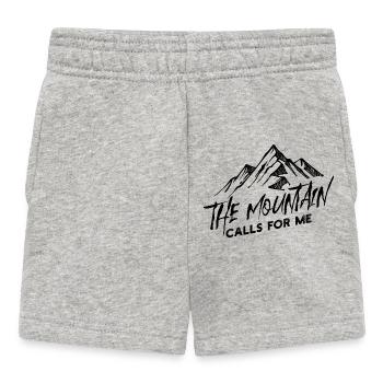 Bergen Natur Wandern Statement Bergwanderung - Baby Shorts - Grau meliert - Vorne