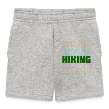 Wanderwege Spruch Wandern Statement Bergwanderung - Baby Shorts - Grau meliert - Vorne