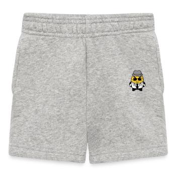 Ananas Kawaii mignon dans la poche de style Gangster Mafia - Short Bébé - gris chiné - Devant