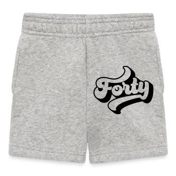 Quarante 40e anniversaire Hommes Femmes 40 ans - Short Bébé - gris chiné - Devant