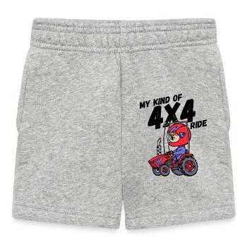 Nutzfahrzeug Traktor Statement Landleben Jungbauer - Baby Shorts - Grau meliert - Vorne