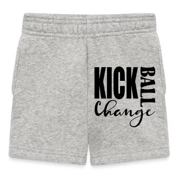 KICK BALL CHANGE - DICTONS DANSANTS - Short Bébé - gris chiné - Devant