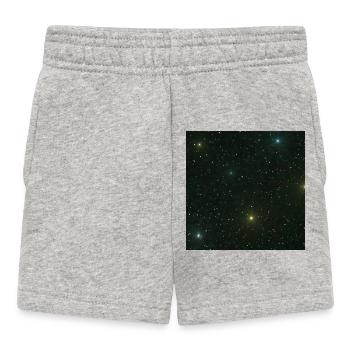 wunderschöne Naturdesigns, Sternenmuster Grüntöne - Baby Shorts - Grau meliert - Vorne