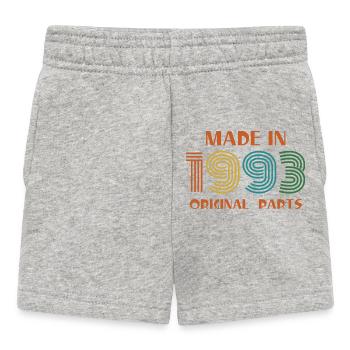 1993 Geburtstag Alles Originale Teile - Baby Shorts - Grau meliert - Vorne
