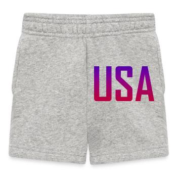 États-Unis - Short Bébé - gris chiné - Devant