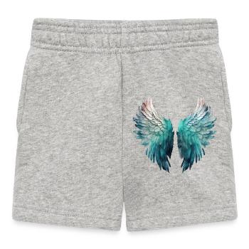 Ailes d'Ange Aquatiques Peintes - Short Bébé - gris chiné - Devant