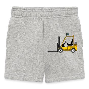 Stapler Schweden Flagge - Baby Shorts - Grau meliert - Vorne